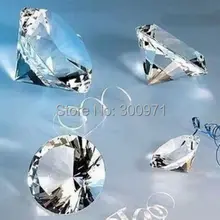 100 шт./лот элегантный кристалл 30 мм прозрачный алмаз пресс-папье подарок и украшение