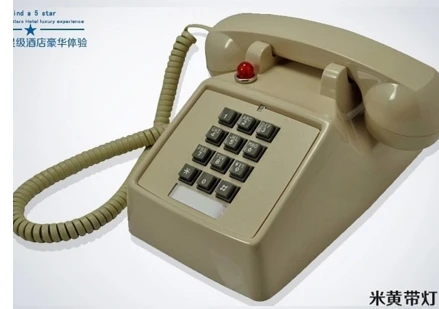 Red HA(25) T(2) Античные телефоны декоративные, Классические стационарные металлические колокольчики