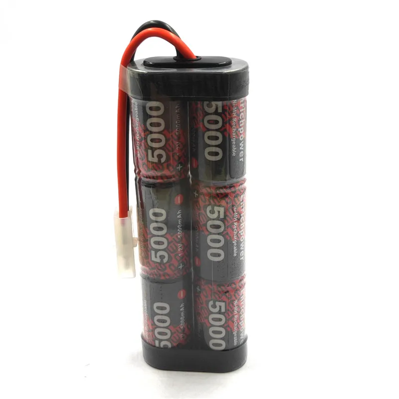 7,2 V 3000mAh 5000mAh 10C перезаряжаемый Ni-MH аккумулятор высокой мощности для RC автомобиля лодки грузовика Tamiya разъемы 1/16