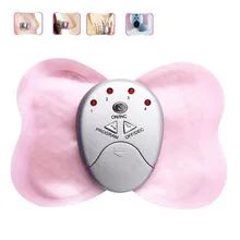 Mariposa masajeador eléctrico almohadillas de terapia de choque vibrador cuerpo ABS entrenador muscular estimulador masaje Cuidado de la salud la pérdida de peso de la cintura