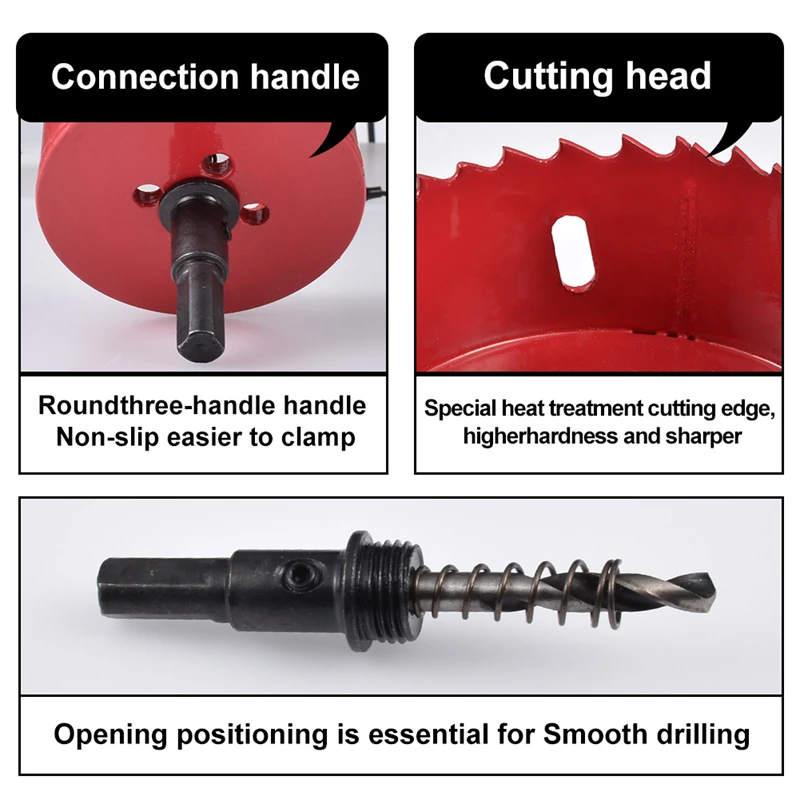 Hohxen большой размер 115 мм M42 Bi Metal Holesaw резак кольцевая пила древесина буровой зуб