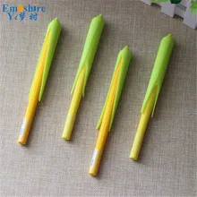 Канцелярские принадлежности, креативная гелевая ручка в форме кукурузы, силиконовая резиновая гелевая ручка для студентов, 0,5 мм, Заправка для школы, офиса, канцелярские принадлежности C069