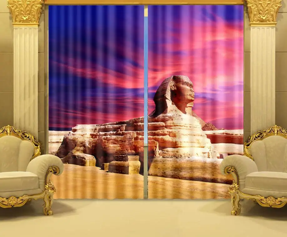 

Lion body and the head bunker landscape printing 3d blackout curtains