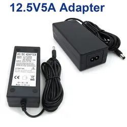 Vored 1 шт. 12.5v5a Desktop Адаптеры питания DC 5.5*2.1 мм конвертер для LED устройства США/ЕС/Великобритания /АС Plug с 1 м кабель переменного тока Бесплатная