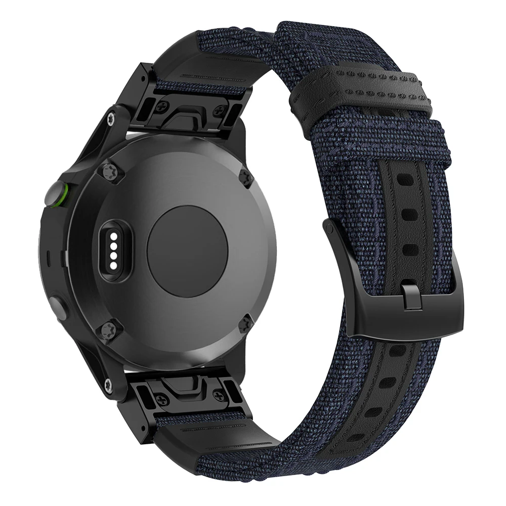 22 мм Quick Fit тканые нейлон устойчивое часы Группа ремешок для Garmin Fenix 5/5 плюс/Forerunner 935/подход S60 браслет