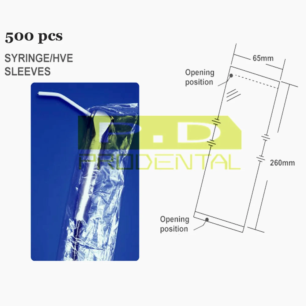 Dental Materials,260*65mm Protection sleeves,sleeves for Syringe/hve,protective sleeves