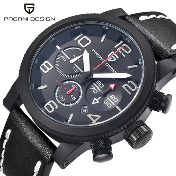 

Luxury Brand PAGANI DESIGN Men Genuine Leather Quartz Watch Waterproof Casual Mens Sports Outdoor Wrist Watch Relogio Masculino