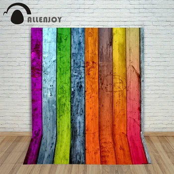 

Colored walls Pastoral wood brick wall backgrounds for photo studio vinyl photography backdrops