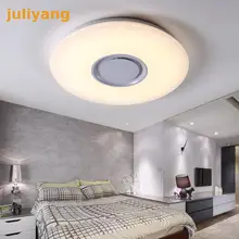 Светодиодный потолочный фонарь разноцветный с регулируемой яркостью с Bluetooth APP и звуковым динамиком для гостиной, спальни, комнаты