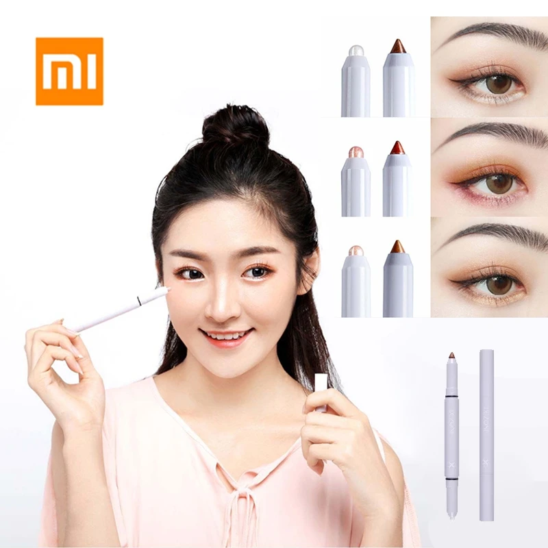 Xiaomi Youpin двуглавый карандаш для век ручка-лайнер с шелковым эффектом Прочный Водонепроницаемый модный теней для век ручка для макияжа глаз
