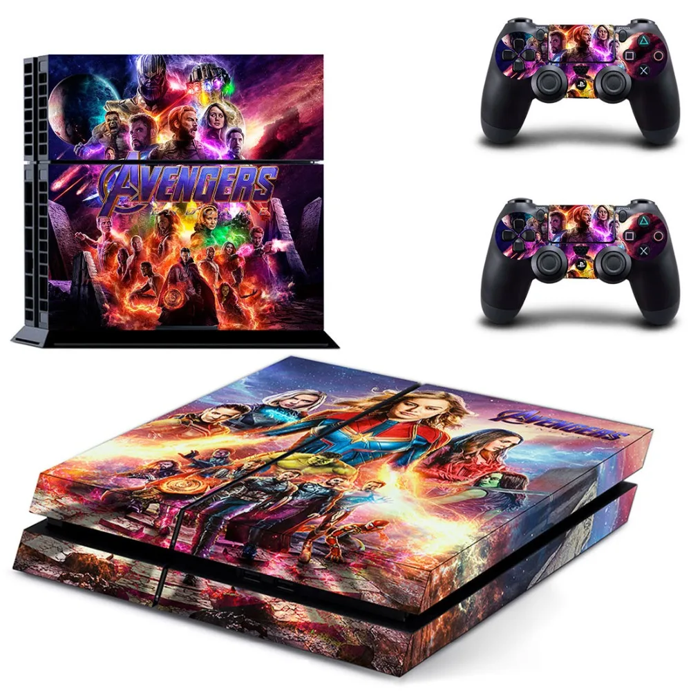 Мстители Endgame Железный человек паук PS4 Кожа Наклейка виниловая для консоли Playstation 4 и 2 контроллера PS4 наклейка КОЖА