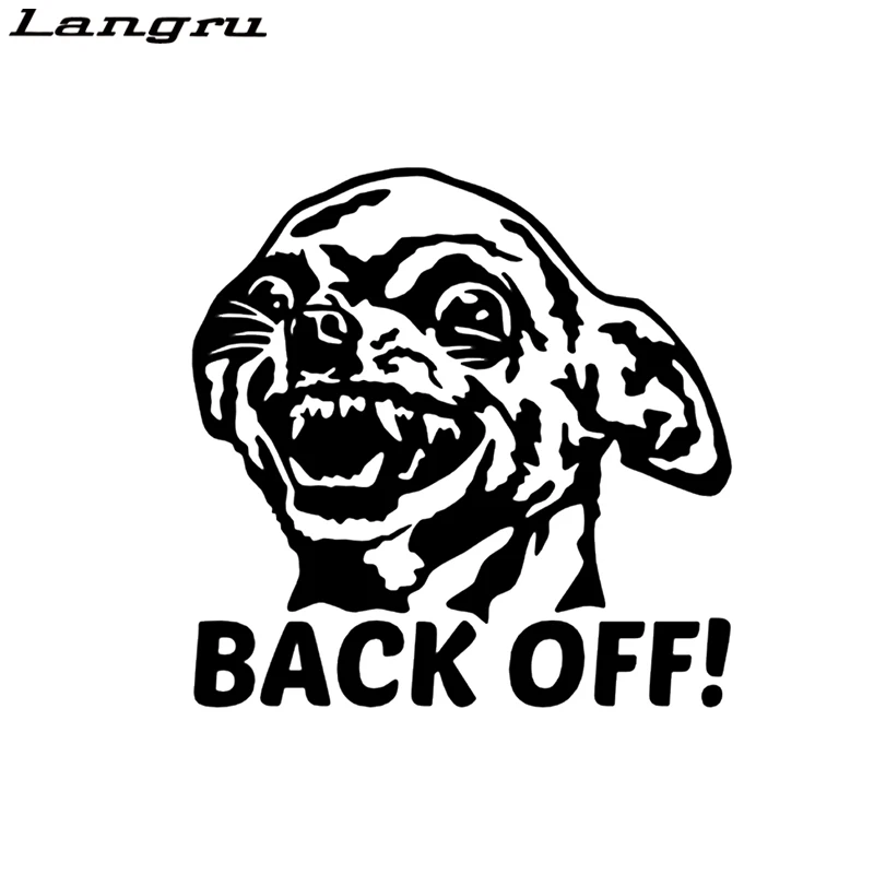 Chihuahua Back Off Car Sticker