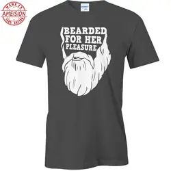 Новая модель новая мода Фитнес футболка на заказ бородатая для ее удовольствия-с бородой Футболка дизайнерская шаблон