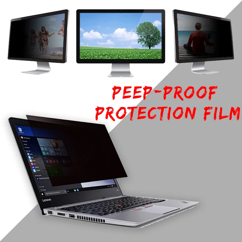 Prix 14 Pouce Anti peeping Film Écran d ordinateur portable Protecteur Film Anti Scratch Antipoussière De Protection Film Sacoche Pour Ordinateur Portable Garde