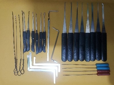 Locksmith Hand Tools Strong Lock Pick Padlock Repair Tools Kit