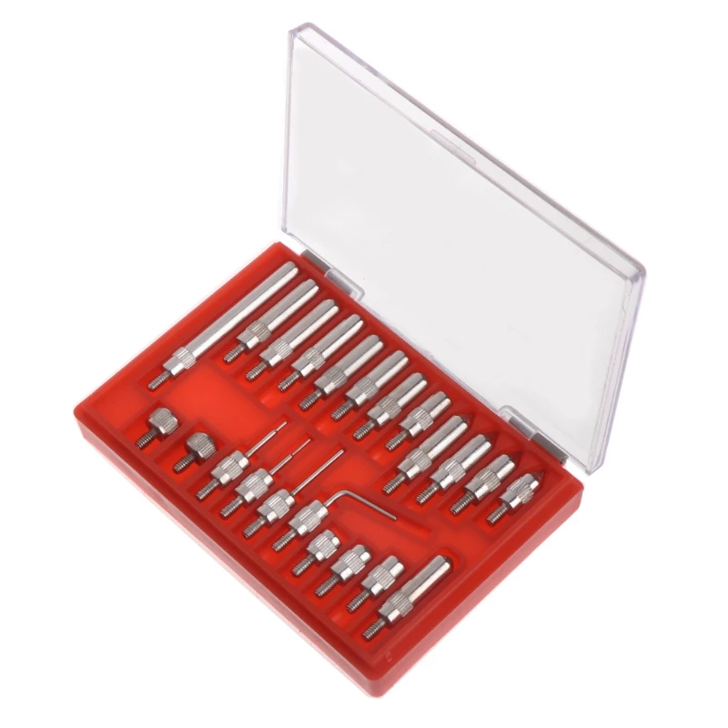 

22Pcs Steel Dial Indicator Point Set 4-48 Thread Tip For Dial & Test Indicators LS'D Tool