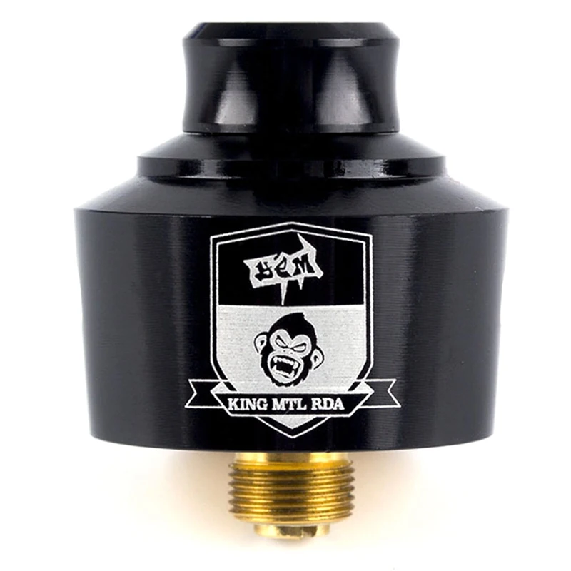 

Coil Father King V2 RDA Atomizer DIY Dripping Huge Cloud Vape Ecigs 22mm RDA Big Smoke Tank Gold Deck