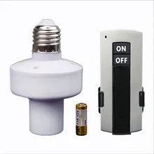 Прочный E27 лампа бамперы для ламп 10 м 220 V свет лампы винтовой держатель Кепки розетки выключатель с беспроводной пульт дистанционного управления