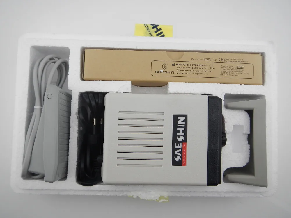 ●送料無料●SAESHIN 歯科用回転切削器具 タービン フットペダル用可変速度 マイクロモーター 制御可能回転数35000rpm h-299