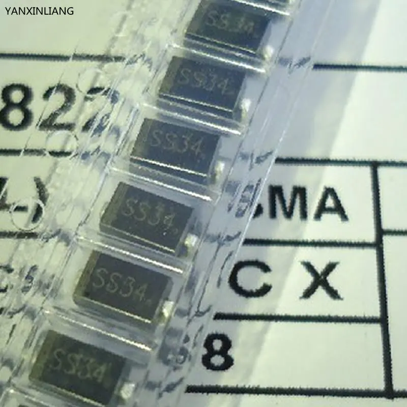 

100pcs 1n5822 sma smd do-214ac Schottky diode ss34