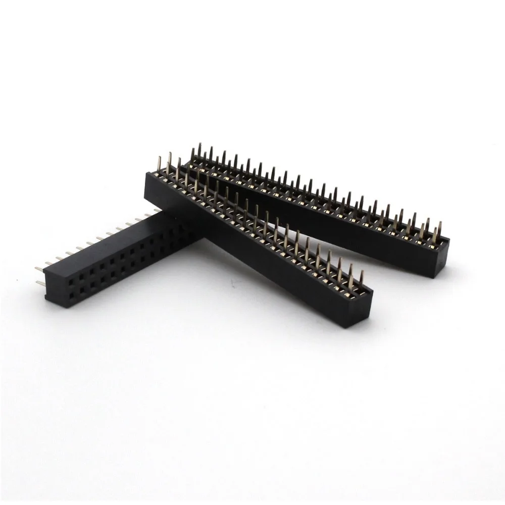 700pcs2x20 Pin 40 Заголовок 2 мм двухрядный женский прямой шаг заголовка|Соединители| |