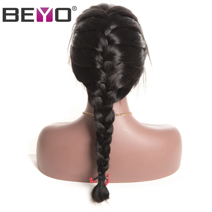 Beyo 360 Lace Frontal Wig 150% Density Pre Plucked Brazilian Body Wave Lace Wigs For Black Women Non Remy Human Hair Wigs body-wave-with-frontal