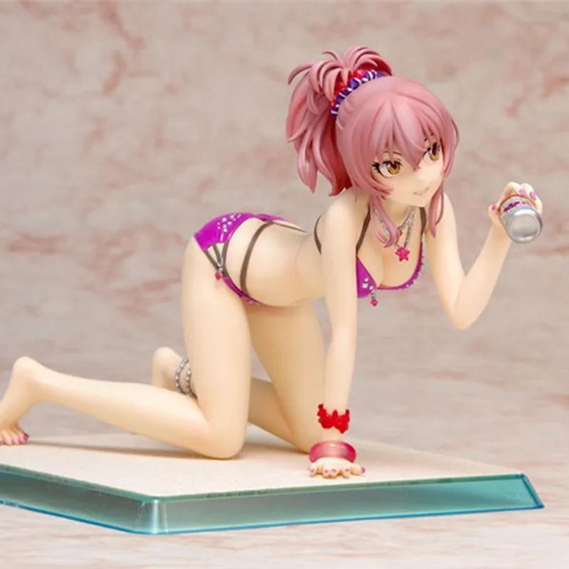 Японская девушка аниме идол мастер сексуальная фигурка Mika Jougasaki купальник ver. ПВХ
