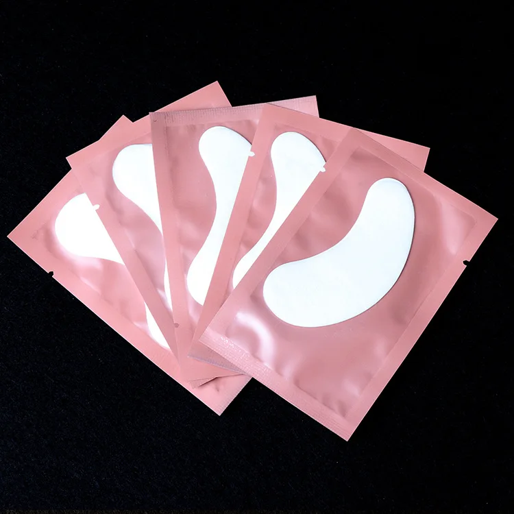 100/200 пара подушечки для наращивания ресниц патчи под глазами накладки для ресниц накладки для наращивания ресниц бумажные патчи накладки для глаз наклейки-заплатки - Цвет: 100pcs pink