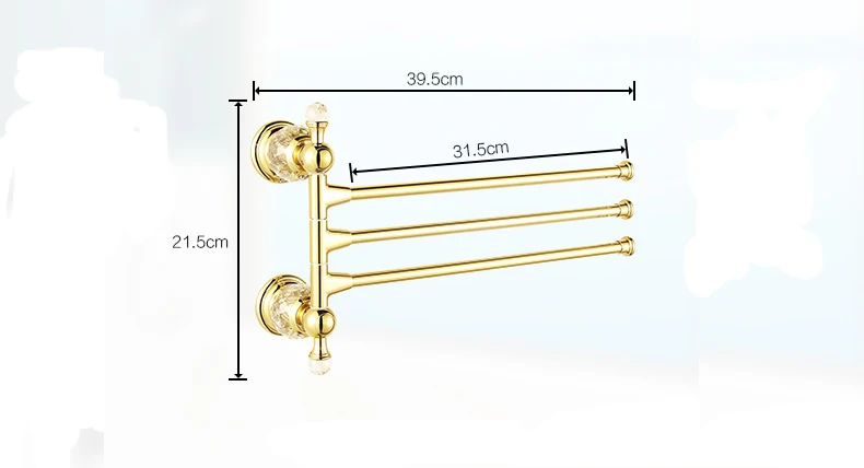 Хрустальное полотенце для ванной комнаты, Полка для полотенец, настенное Хрустальное полотенце для ванной комнаты, аксессуары для ванной комнаты, полотенце для полотенец 3-4-5 баров
