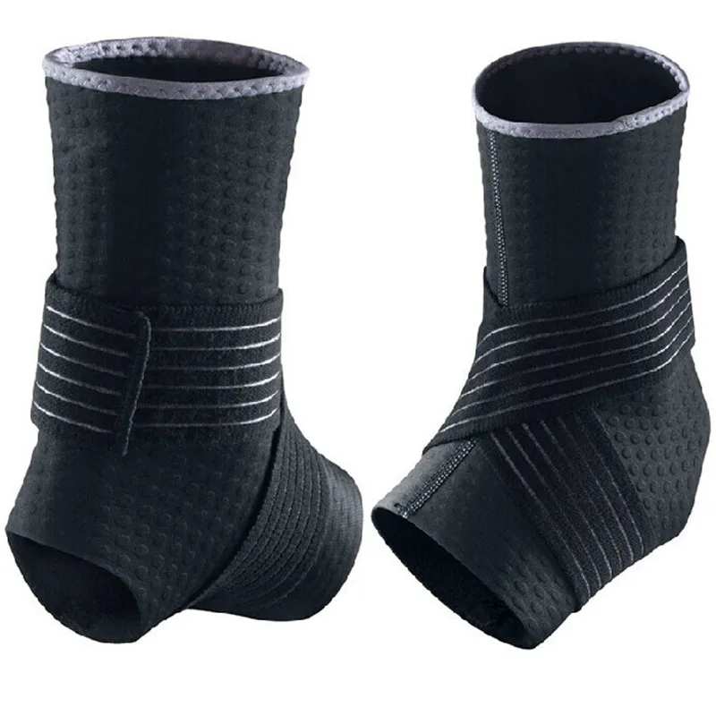 Černá sportovní dýchatelná elastická kotníková patka chránič nastavitelná bandáž kotníková podpěra ochrana fotbalová basketbalová stráž