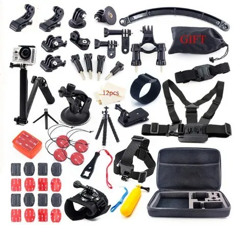 Для Go Pro Hero 6 5 4 3 Xiaomi yi mijia 4k комплект аксессуаров SJCAM SJ6 SJ7 GoPro чехол штатив крепление