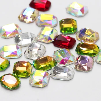Fashion Nail Accessories Stones Rhinestones Decorations Nail Art Rectangle Flat Back Crystal Shiny 3D Strass Manicure Nail Art 1box gold silver mix metal butterfly 3d nail art decorations nail rivets shiny charm strass manicure accessories