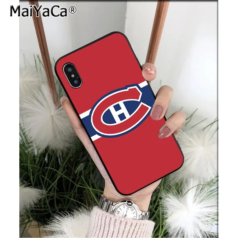 MaiYaCa Montreal Canadiens TPU Мягкий силиконовый чехол для телефона для Apple iPhone 8 7 6 6S Plus X XS MAX 5 5S SE XR мобильных телефонов