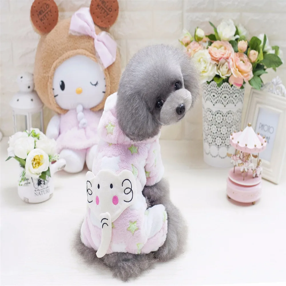 Y91_New_Soft_Hooded_Four_Legs_Pet_Dog_Fleece_Coat_Clothes_Sweety_Elephant_On_Back_Jumpsuit_for_Puppy_Dog_Teddy_Pants_