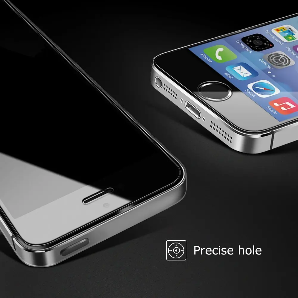 TOMKAS 5 S Gehärtetem Glas Screen Protector Für iphone 5 S 5 SE 03 MM Premium Schutzhülle Gehärtete