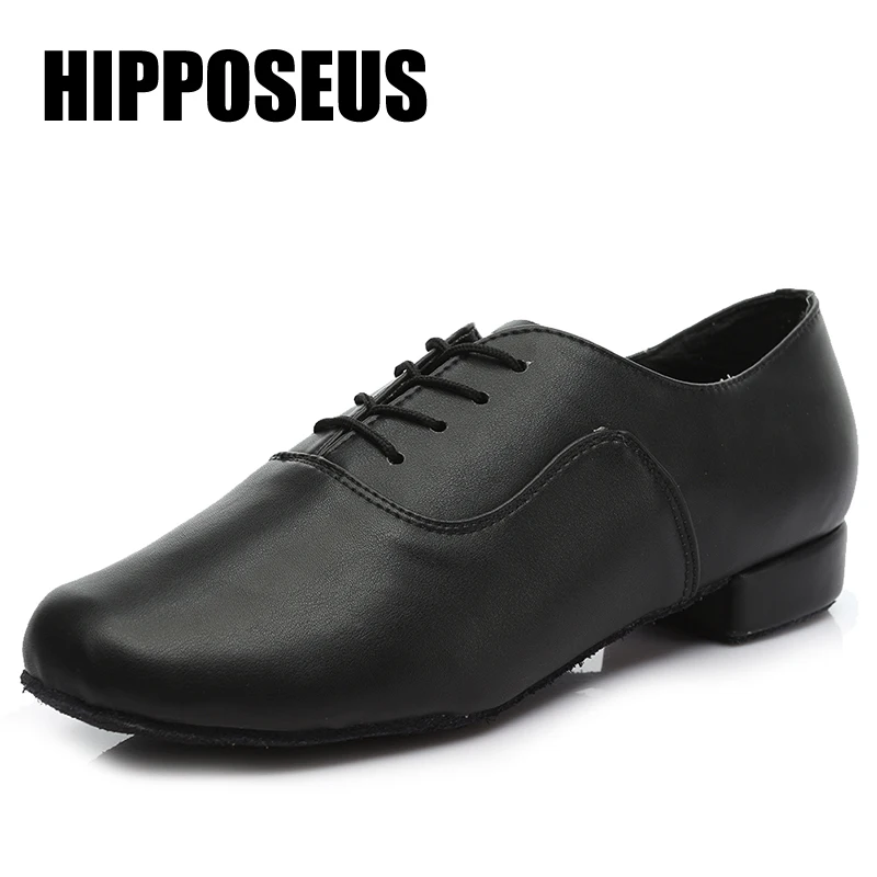Beste Brand Nieuwe Mannen Latin Salsa Tango Dansschoenen Moderne Tango Salsa Leer Ballroom Vierkante Hakken Volwassenen Kinderen Jongens Dancing Party