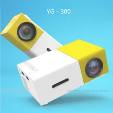 Mesuvida натуральная YG300 проектор yg 310 LED Портативный 500LM 3.5 мм аудио 320×240 пикселей YG-300 HDMI USB мини проектор media player