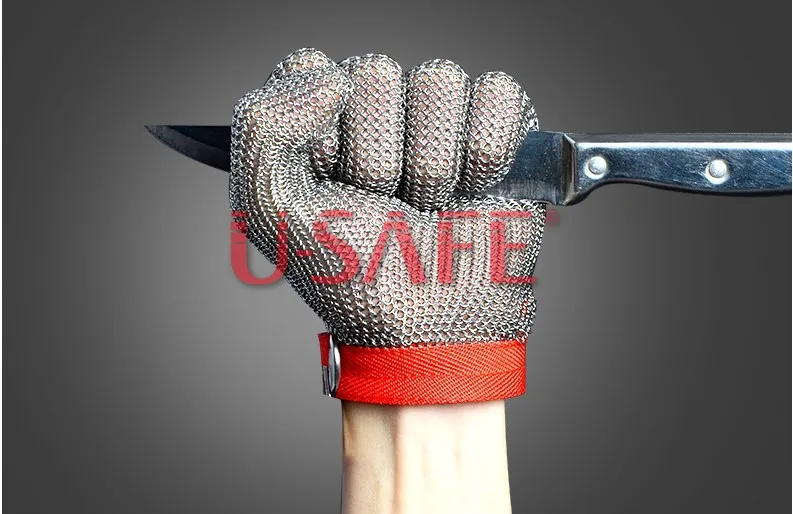 Chain Metal Mesh Welding Glove EN 388 Standard Gloves Butcher Tools