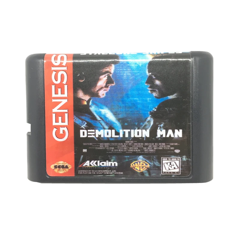 

Demolition Man 16 bit Game Card Game Cartridge for Sega Mega Drive / Genesis System EUR/USA Shell