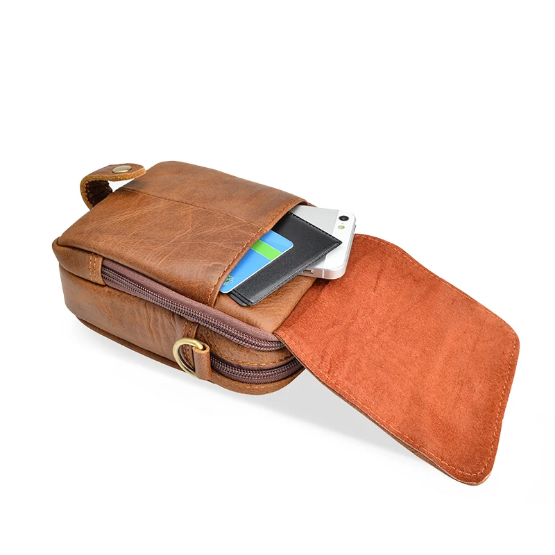 AETOO Men's leather purse leather casual Shoulder Bag Messenger Bag young Korean mobile phone bag purse bag