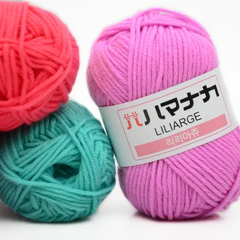 

20balls/lot 4ply wholesale milk Cotton Yarn Baby Doll Blanket Handmade Crochet Knitting Yarn