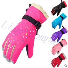 Горячая Распродажа пара зима для верховой езды Перчатки ветрозащитный Холодостойкие Водонепроницаемый Лыжный Перчатки утолщение мотоцикл Перчатки