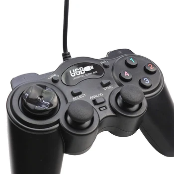 

Wired Gamepad USB Game Controller Plug and Play Joypad Joystick Control for PC Computer Laptop Double Vibration Games Console