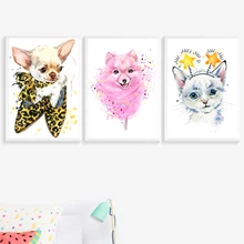 Color Fox Dog Cat Nordic Posters And Prints Wall Art Canvas Painting Animal Wall Picture Kids Baby Boy Girl Room Home Decor