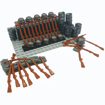 

WW2 Military Soldiers Rifle Weapons Building Blocks Army Action Figures Gun Model Accessories Blocks Toy