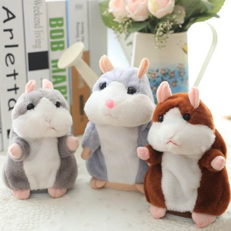 little talking hamster plush toy