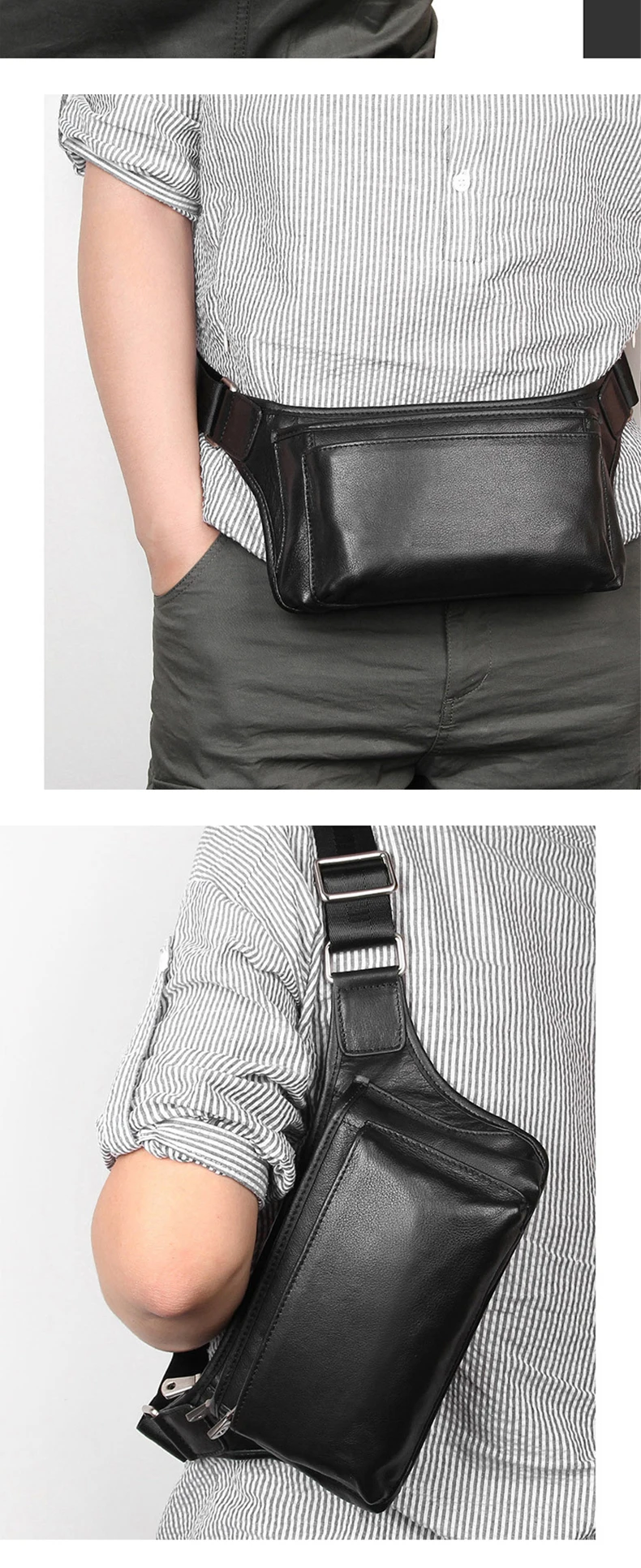 Новая поясная сумка из натуральной кожи для мужчин поясная сумка забавная сумка на пояс Мужская поясная сумка для телефона Сумка Bolso