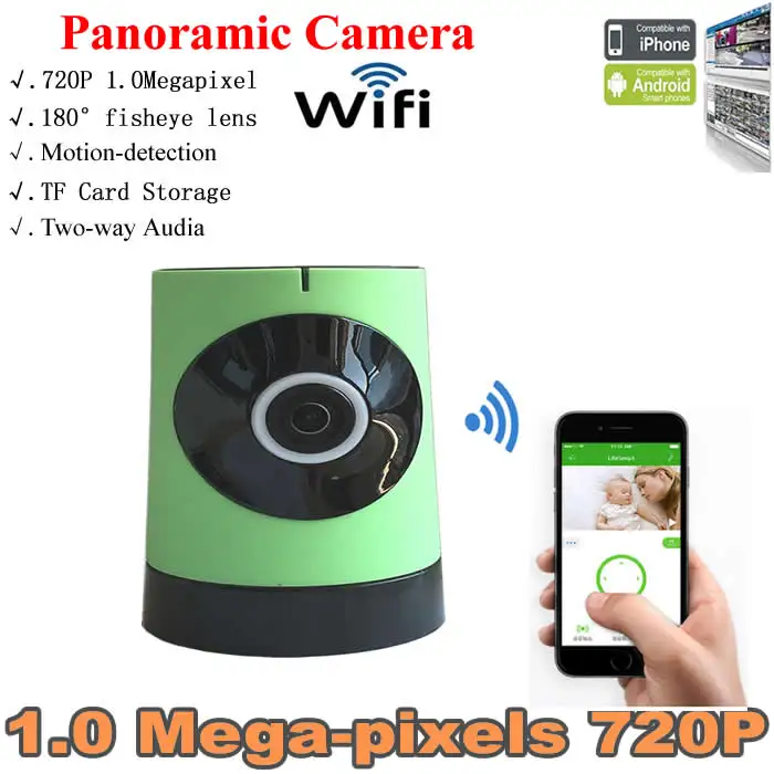 Главная Беспроводные Панорамная Камера Система APP Software Рыбий Глаз p2p Wi-Fi IP Камеры