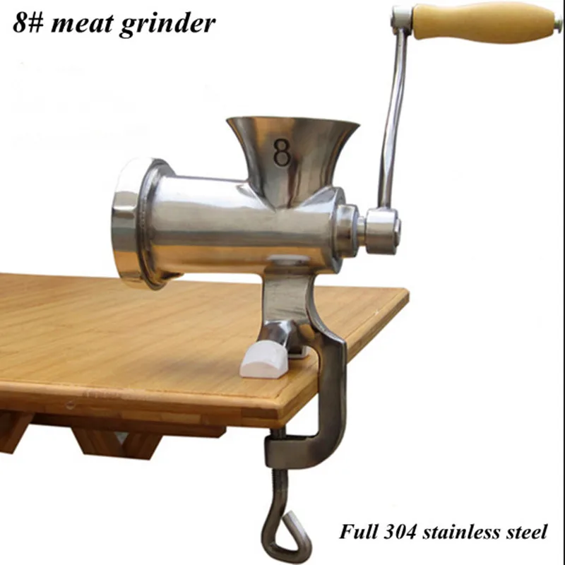 

Household 304 All Stainless Steel Manual Meat Grinder Meat