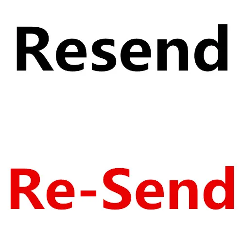

just for resend order